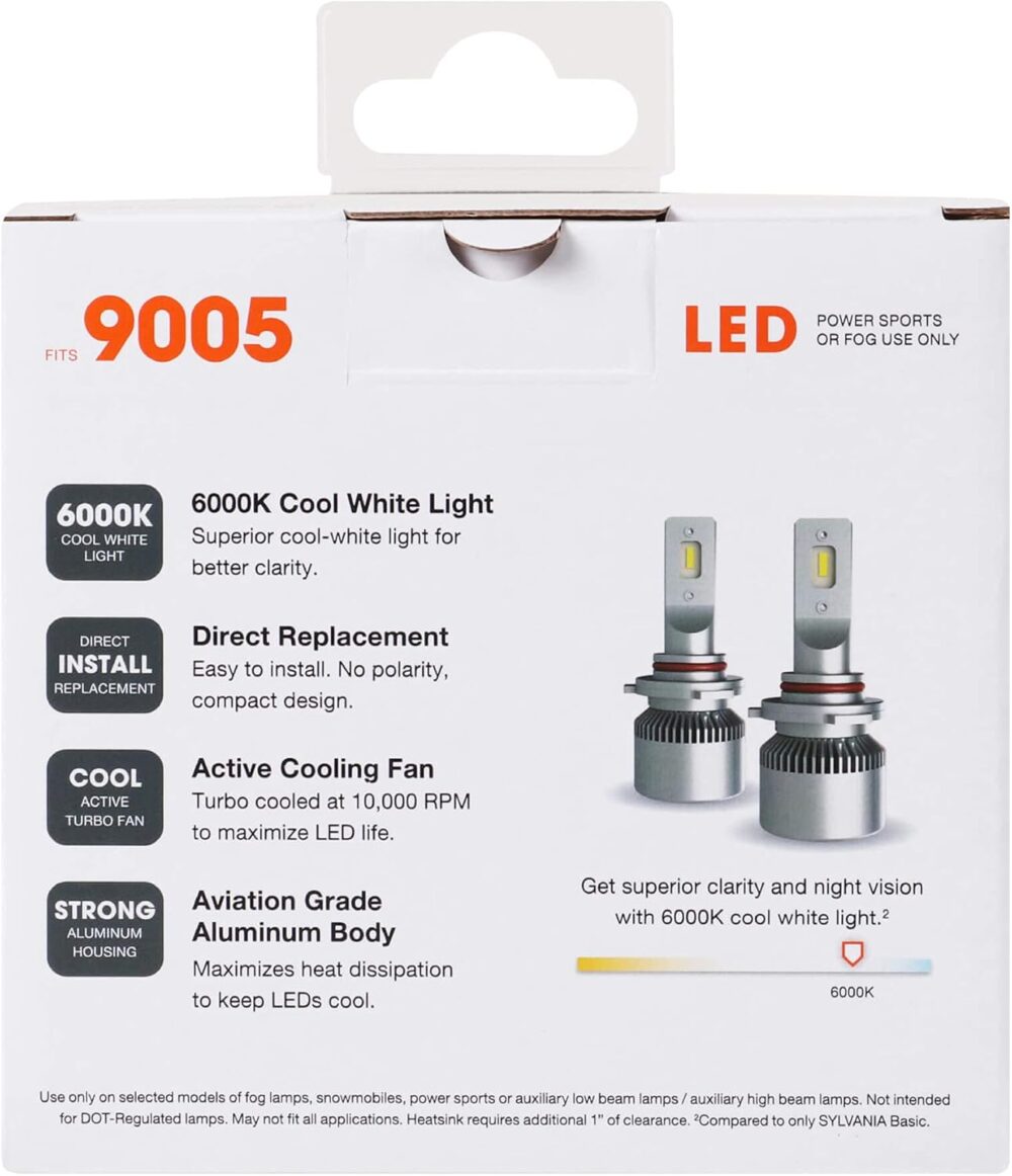 Sylvania 9005 LED Powersport Headlight Bulbs for Off-Road - Image 2