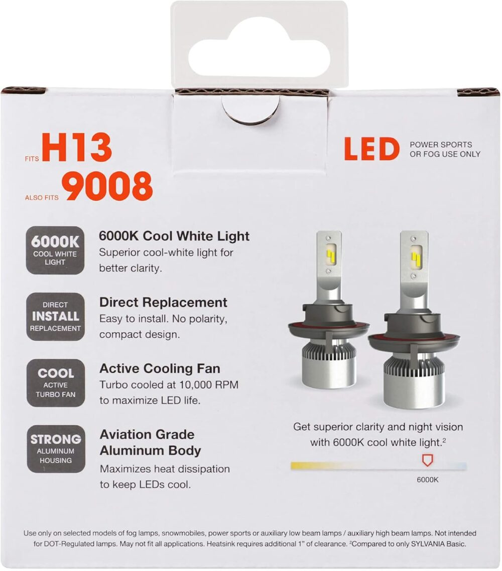 SYLVANIA H13 9008 LED Powersport Bulbs for Off-Road - Image 2