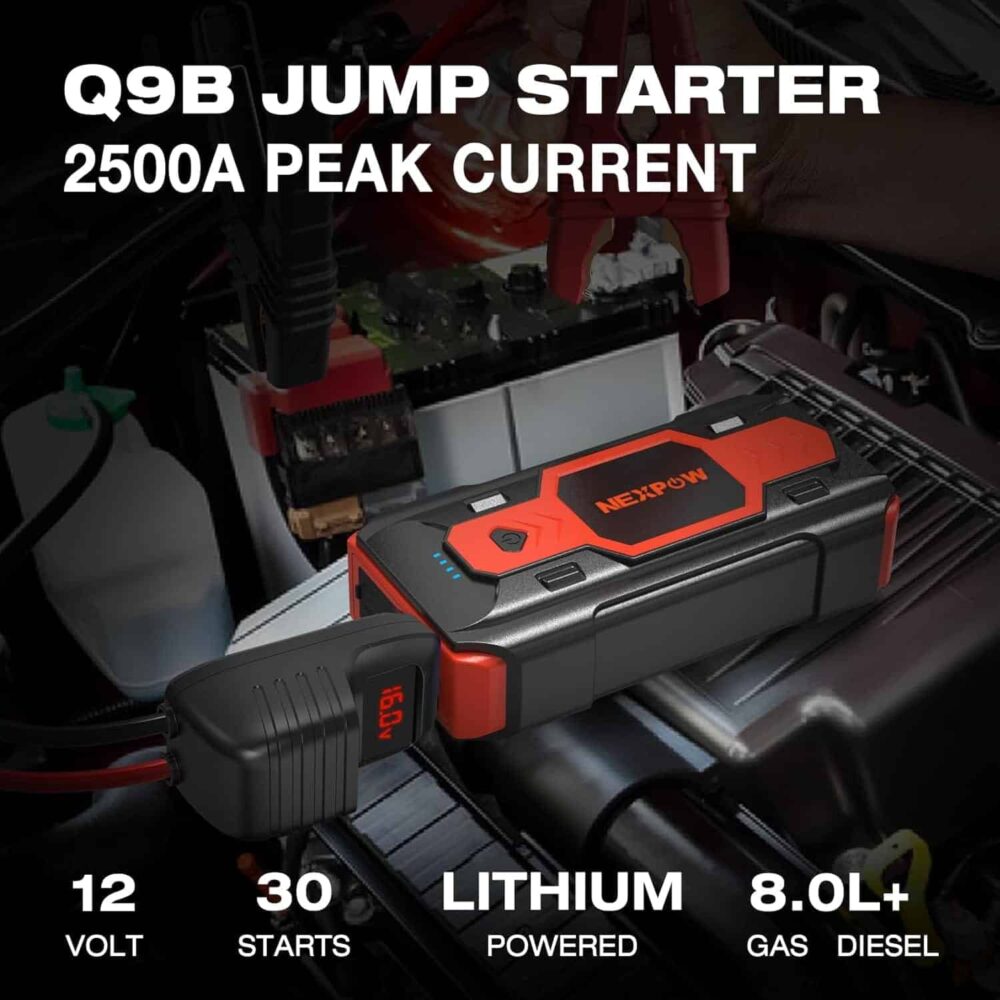 NEXPOW Battery Jump Starter 2500A Car Jump Starter - Image 2