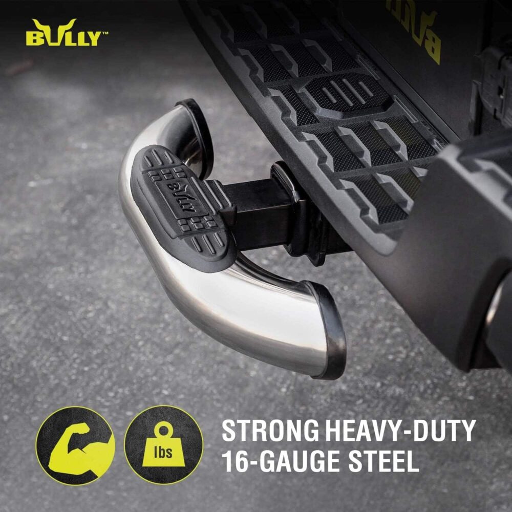 Bully CR-600 Chrome Stainless Steel Fit Truck Hitch Step - Image 2
